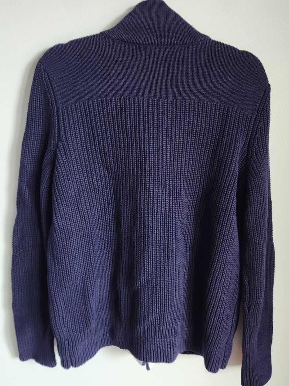 Vintage Ralph Lauren XL Sweater Women's Navy Knit Toggle Cardigan Nautical - Picture 11 of 13